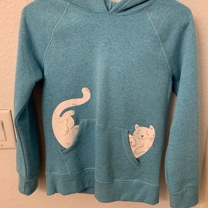 Cat and Jack blue cat sweater